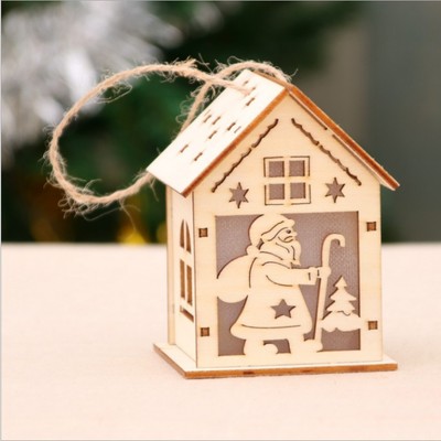 LED Light Wooden Christmas Tree Decorations for the Home of the Decoration Christmas Gift Christmas