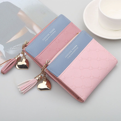 2018 New Women's Cute Fashion Purse Leather Long Zip Wallet Coin Card Holder Soft Leather  Purse