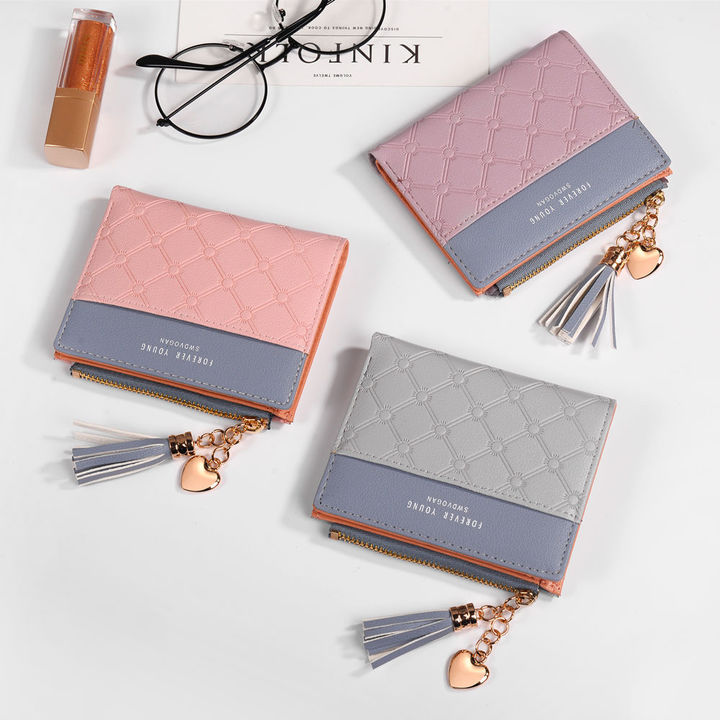 2018 New Women's Cute Fashion Purse Leather Long Zip Wallet Coin Card Holder Soft Leather  Purse