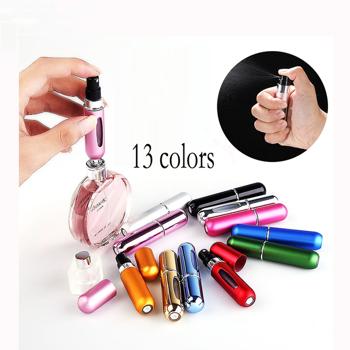 5ml Travel Mini Refillable Conveniet Empty Atomizer Perfume Bottles Spray Case cosmetic container