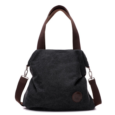 fashion Large Pocket Casual Tote Women's Handbag Shoulder Handbags Canvas Leather Capacity Bags