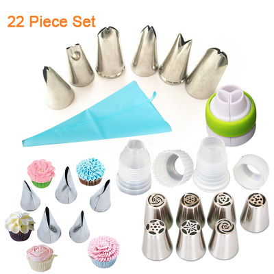 7/9/11/22PCS Russian DIY Pastry Cake Icing Piping Decorating Nozzle Tips Baking Pastry Tools