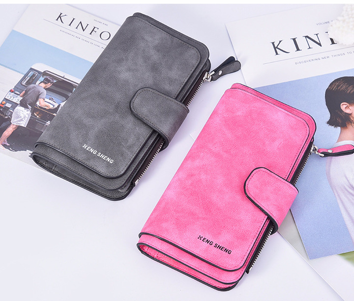 Women Leather Lady Purses High Quality Ladies Wallet Long Female Wallet Multi-functional purse