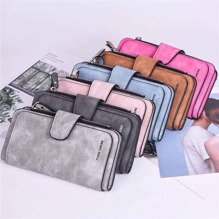 Women Leather Lady Purses High Quality Ladies Wallet Long Female Wallet Multi-functional purse