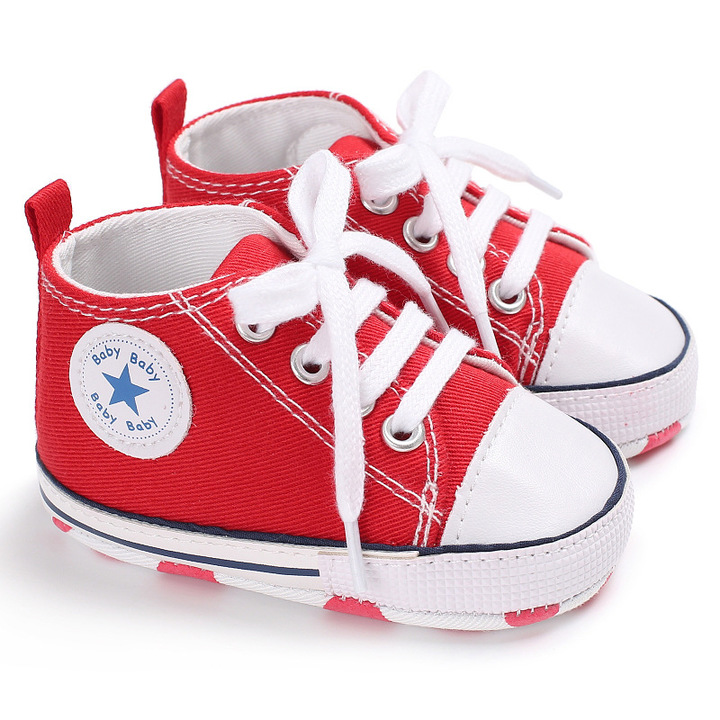 Canvas Classic Sports Sneakers Baby Boys Girls Shoes Infant Toddler Soft Sole Anti-slip Baby Shoes