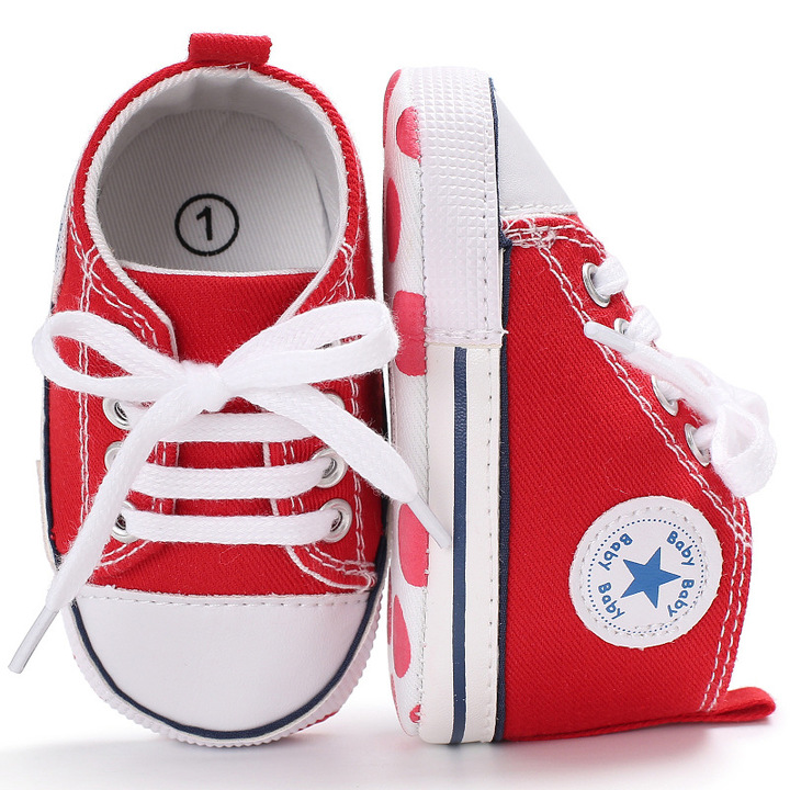 Canvas Classic Sports Sneakers Baby Boys Girls Shoes Infant Toddler Soft Sole Anti-slip Baby Shoes