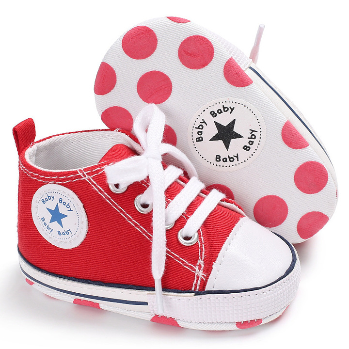 Canvas Classic Sports Sneakers Baby Boys Girls Shoes Infant Toddler Soft Sole Anti-slip Baby Shoes
