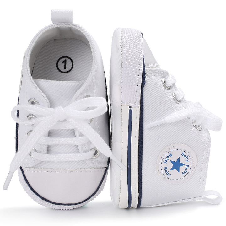 Canvas Classic Sports Sneakers Baby Boys Girls Shoes Infant Toddler Soft Sole Anti-slip Baby Shoes