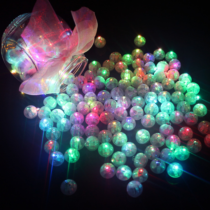 20Pcs Round Ball Led Balloon Lights Mini Flash Lamps for Lantern Christmas Wedding Party Decoration