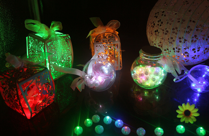20Pcs Round Ball Led Balloon Lights Mini Flash Lamps for Lantern Christmas Wedding Party Decoration