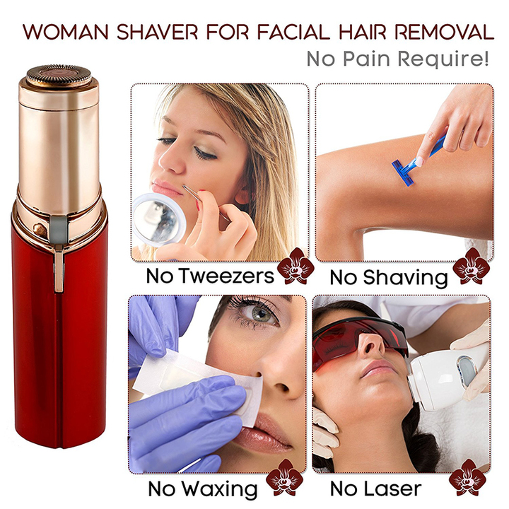 Female Mini Electric Epilator Lipstick Shape Shaving Shaver Lady Hair Remover For Women Body Face