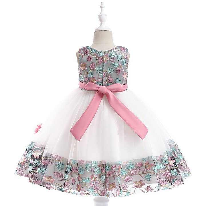 Kids Dresses Girls Party Dress Christmas Girls Dress Children embroidered dress lace princess skirt