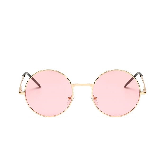 Women's fashion Cute color lens retro round sun glasses personality ocean piece sun glasses