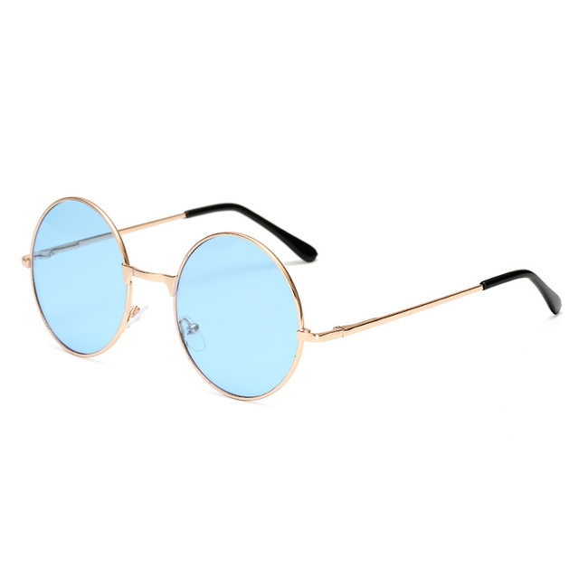 Women's fashion Cute color lens retro round sun glasses personality ocean piece sun glasses