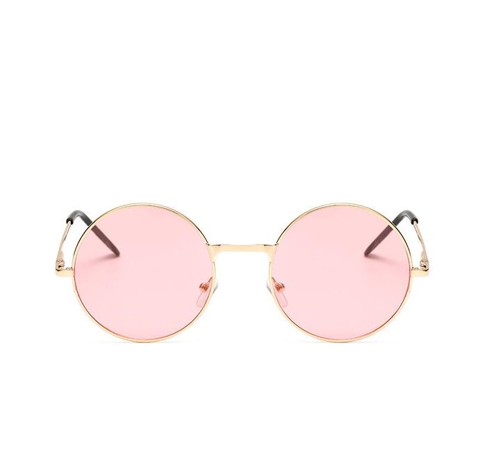 Women's fashion Cute color lens retro round sun glasses personality ocean piece sun glasses