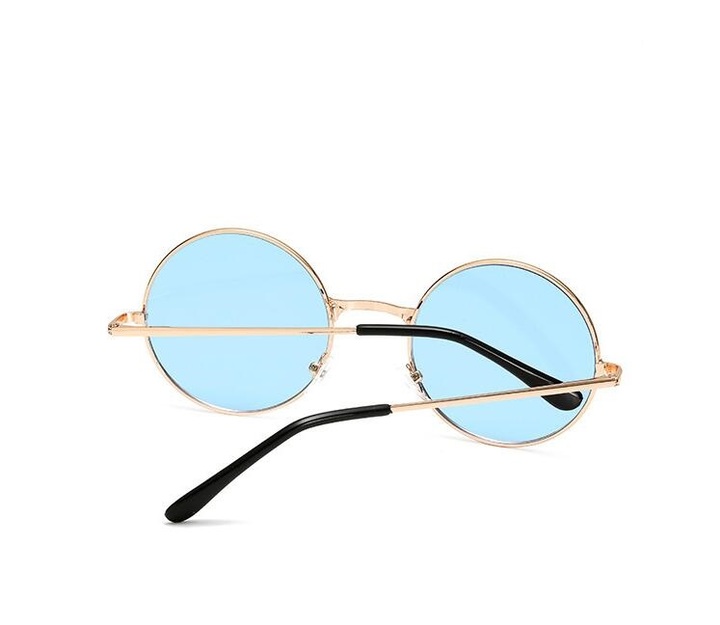 Women's fashion Cute color lens retro round sun glasses personality ocean piece sun glasses