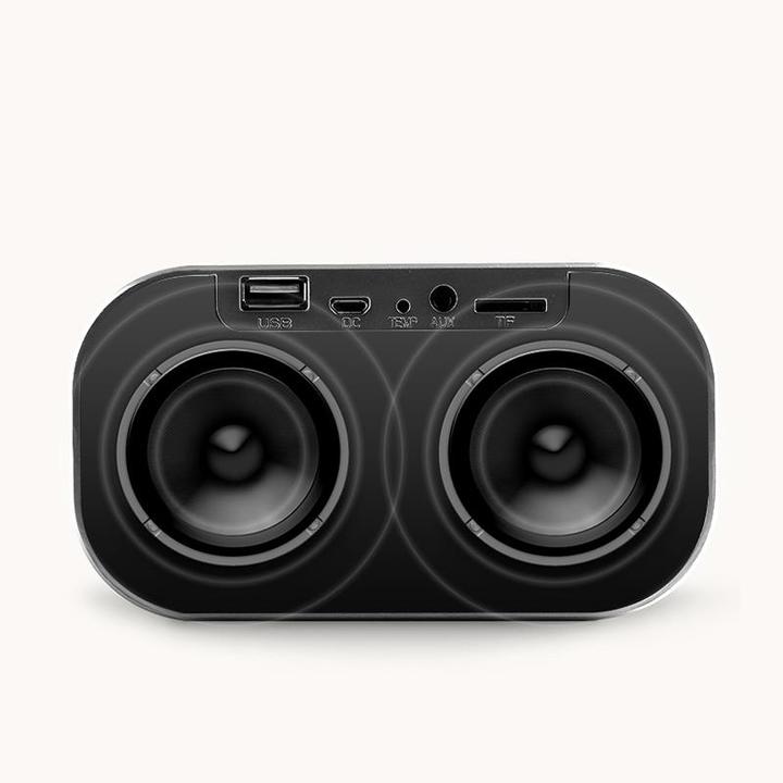 Multifunctional Wireless Bluetooth audio LED Mirror Clock Display Time / Temperature Clocks Speaker