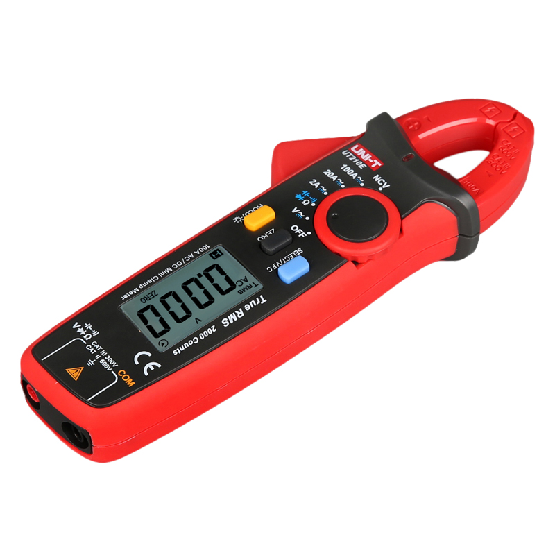 UT210E Mini Digital Clamp Meters AC/DC Current Voltage Auto Range VFC Capacitance Multimeter