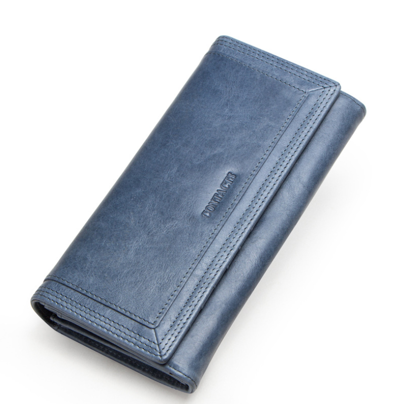 Clutch Wallets for Women Coin Purse Phone Pocket Genuine Leather Female Wallet Card Holder Money Bag