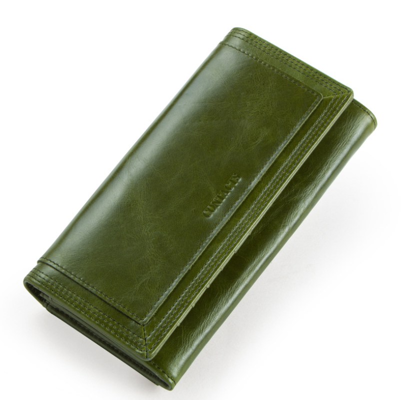 Clutch Wallets for Women Coin Purse Phone Pocket Genuine Leather Female Wallet Card Holder Money Bag