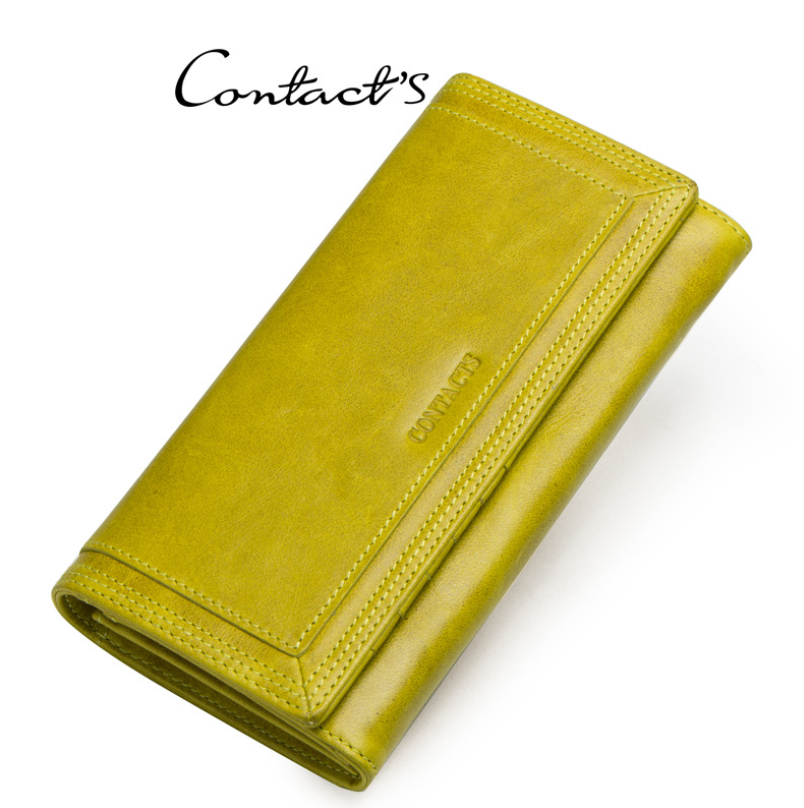 Clutch Wallets for Women Coin Purse Phone Pocket Genuine Leather Female Wallet Card Holder Money Bag