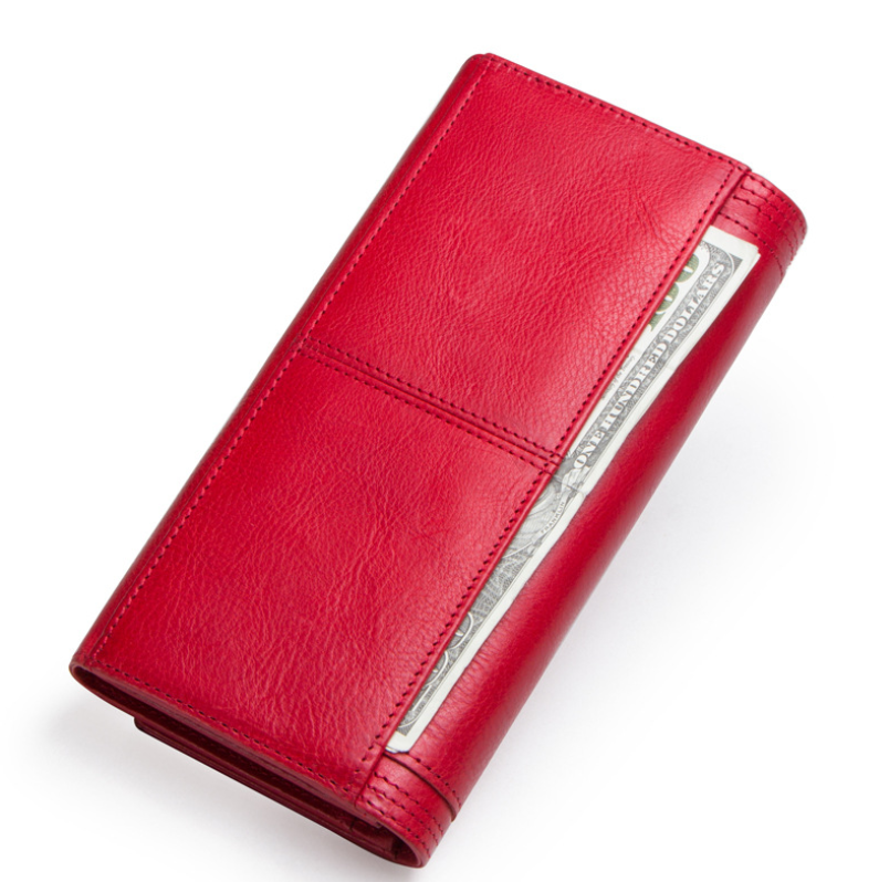 Clutch Wallets for Women Coin Purse Phone Pocket Genuine Leather Female Wallet Card Holder Money Bag