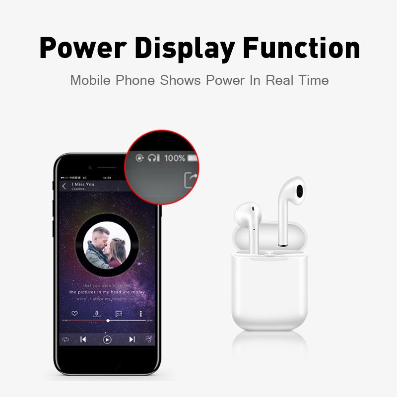 i11 tws Wireless Earphone Bluetooth 5.0 Stereo 3D Headphone TWS Mini Earbuds Headset white+box 7