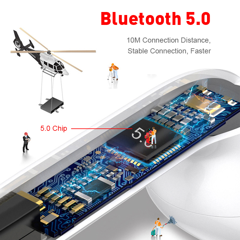 i11 tws Wireless Earphone Bluetooth 5.0 Stereo 3D Headphone TWS Mini Earbuds Headset white+box 2