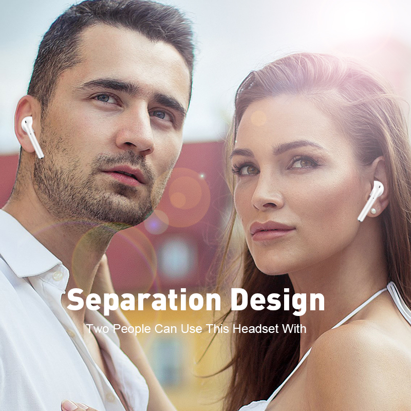 i11 tws Wireless Earphone Bluetooth 5.0 Stereo 3D Headphone TWS Mini Earbuds Headset white+box 9