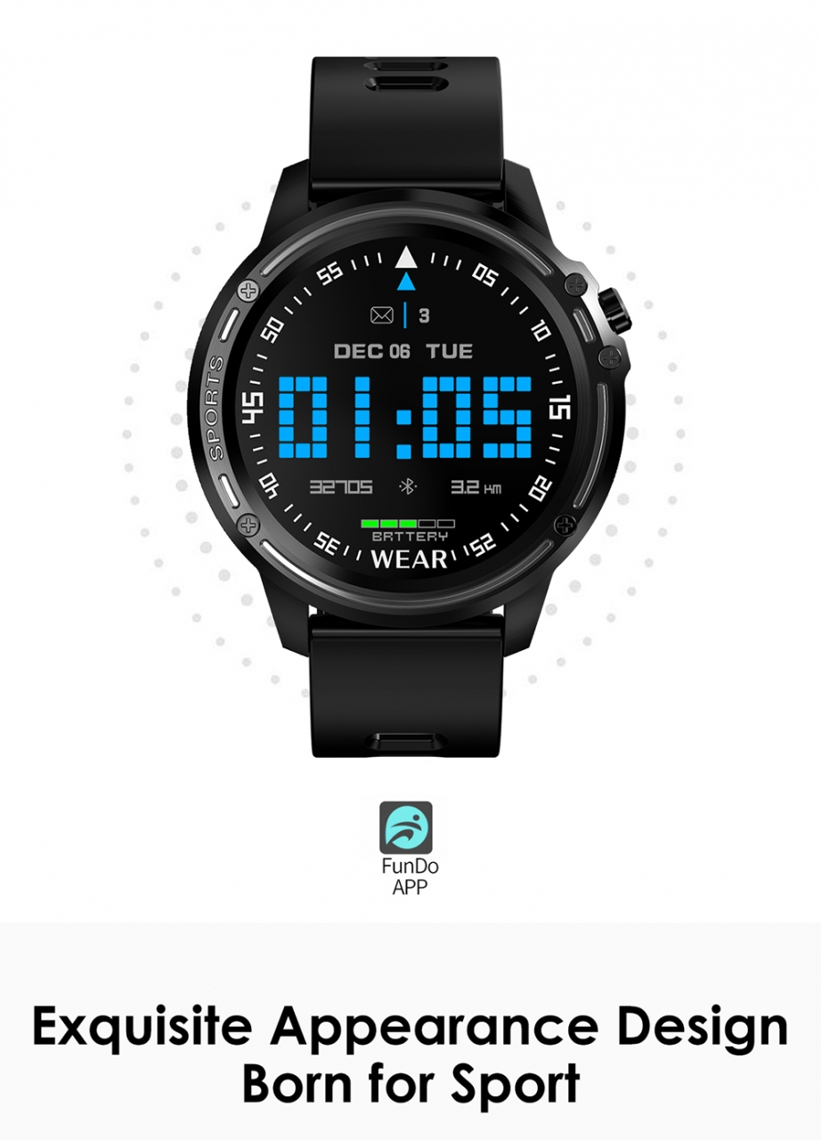L8 Smart Watch Men IP68 Waterproof Reloj Hombre Mode SmartWatch With ECG PPG Blood Pressure red one size 2