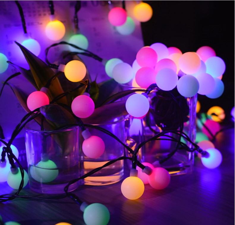 Solar energy 7M 50 LED garland String Fairy ball Light For Wedding Christmas holiday decoration