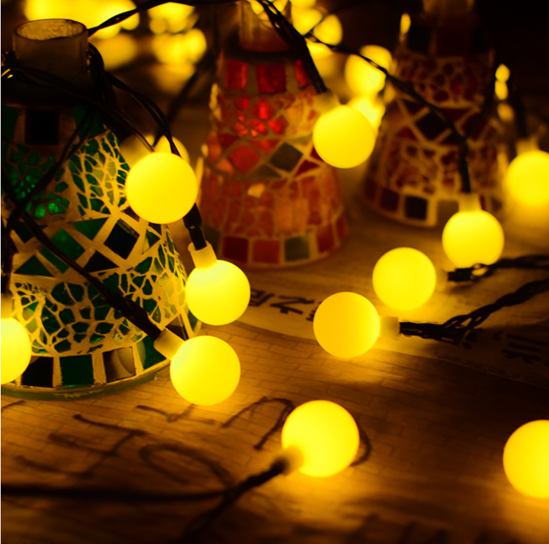 Solar energy 7M 50 LED garland String Fairy ball Light For Wedding Christmas holiday decoration