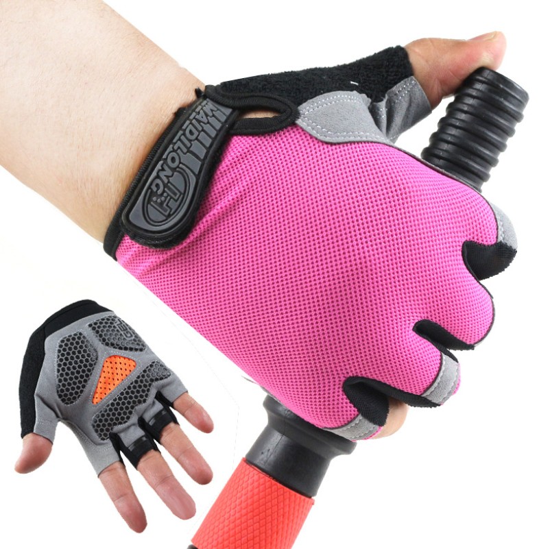 Men&amp;Women's Sports 3D Gel Padded Anti-Slip Gloves Gym Fitness Weight Lifting Body Building Exercise