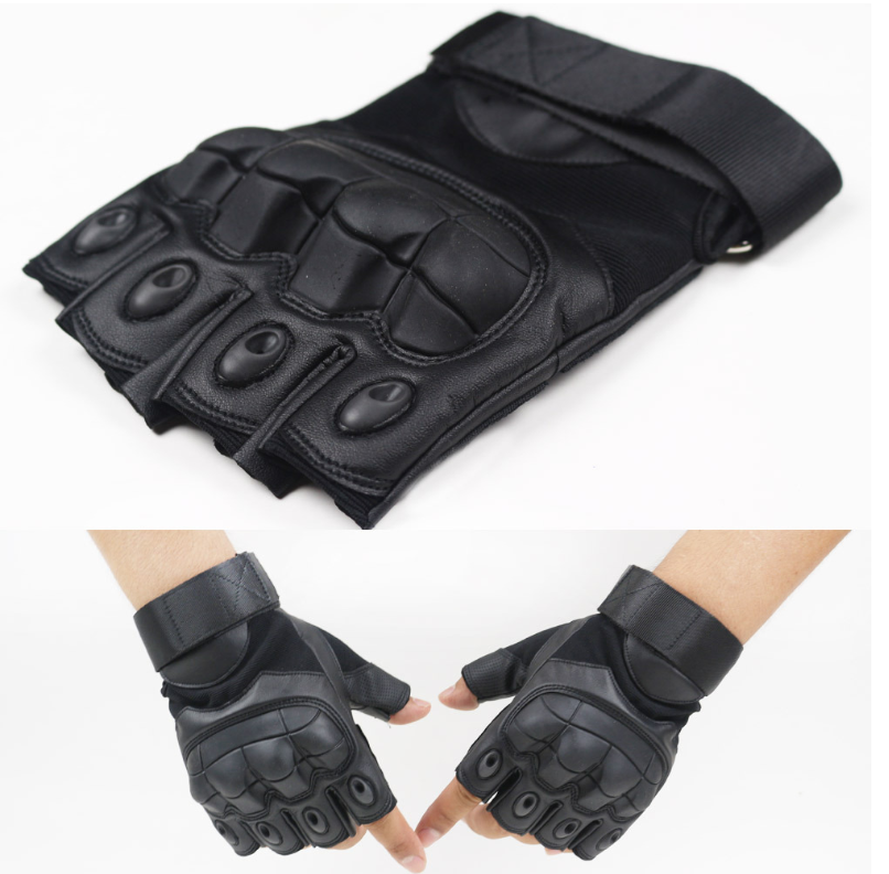 Men's Tactical Gloves Fingerless Gloves Outdoor Sports Anti-Slip Shooting Paintball