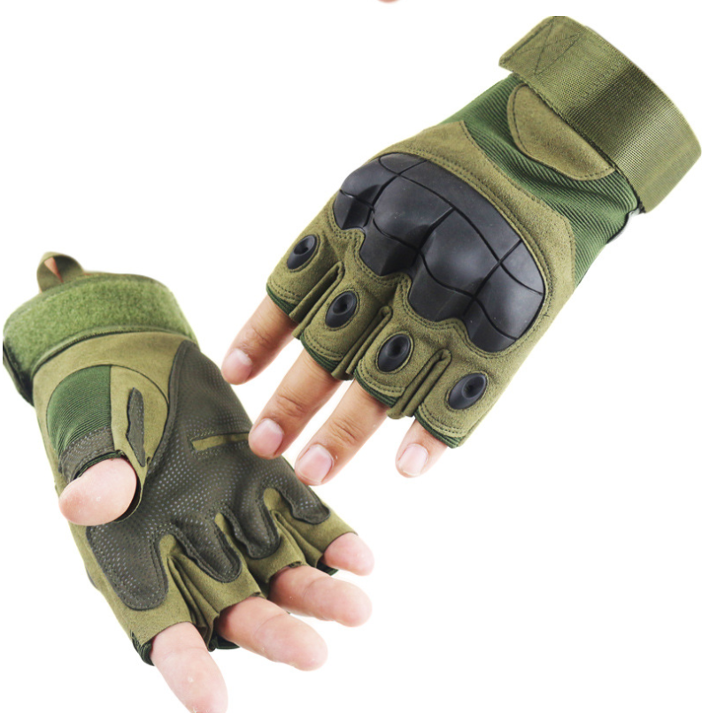 Men's Tactical Gloves Fingerless Gloves Outdoor Sports Anti-Slip Shooting Paintball