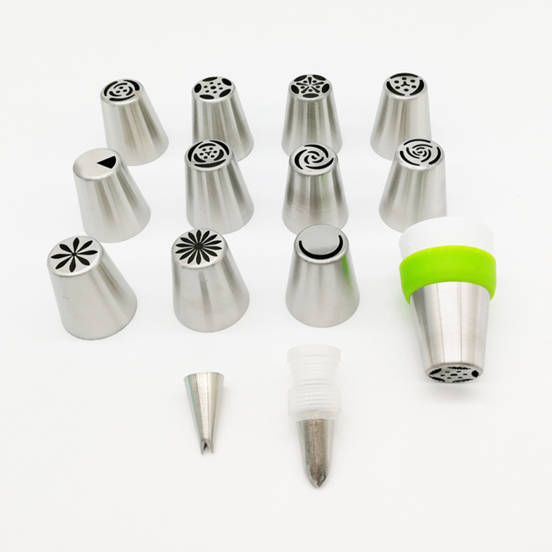 27 Pcs/Set Russian Tulip Icing Piping Nozzles Stainless Steel Cream Pastry Tips Nozzles With Pastry