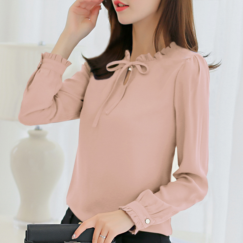 Slim Wild Women Shirts 2019 New Casual Fashion Elegant Bottoming Shirts Office Work Ladies Shirt