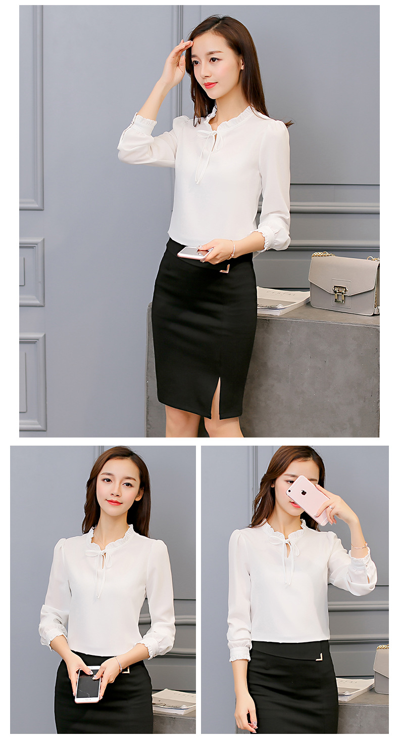 Slim Wild Women Shirts 2019 New Casual Fashion Elegant Bottoming Shirts Office Work Ladies Shirt