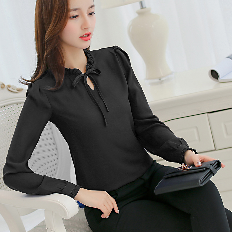 Slim Wild Women Shirts 2019 New Casual Fashion Elegant Bottoming Shirts Office Work Ladies Shirt