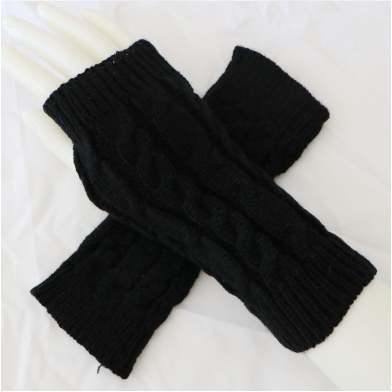 Fashion Knitted Arm Fingerless Winter Gloves Unisex Soft Warm Mitten high quality casual gloves