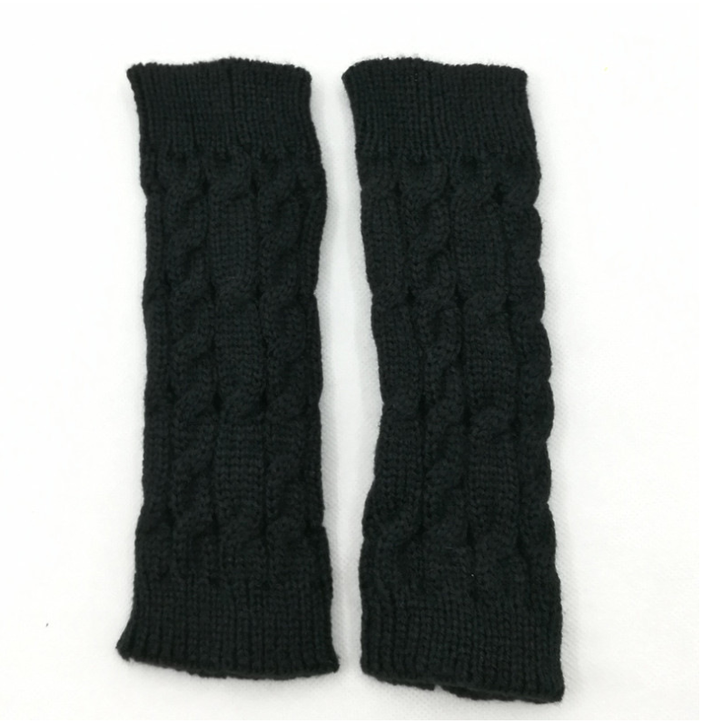 Fashion Knitted Arm Fingerless Winter Gloves Unisex Soft Warm Mitten high quality casual gloves