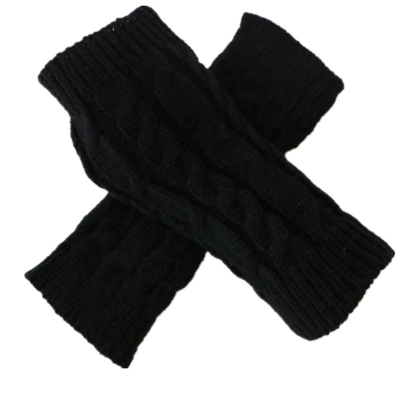 Fashion Knitted Arm Fingerless Winter Gloves Unisex Soft Warm Mitten high quality casual gloves