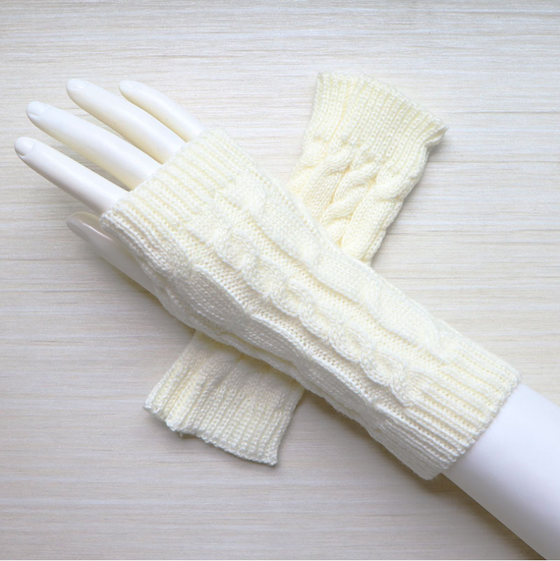 Fashion Knitted Arm Fingerless Winter Gloves Unisex Soft Warm Mitten high quality casual gloves