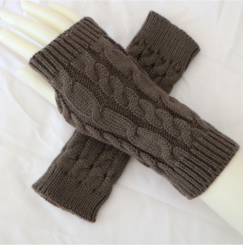 Fashion Knitted Arm Fingerless Winter Gloves Unisex Soft Warm Mitten high quality casual gloves