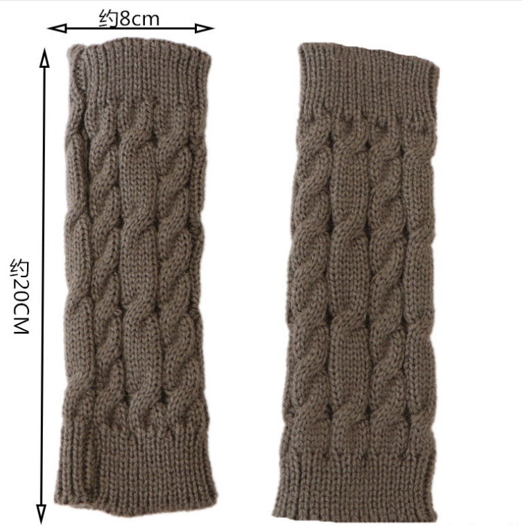 Fashion Knitted Arm Fingerless Winter Gloves Unisex Soft Warm Mitten high quality casual gloves