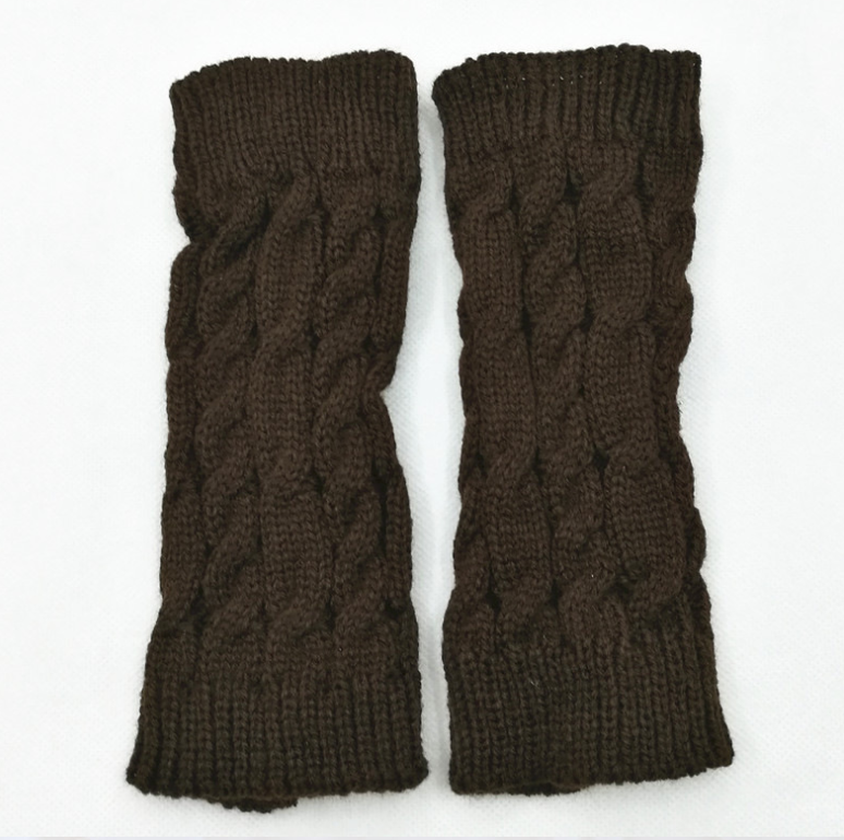 Fashion Knitted Arm Fingerless Winter Gloves Unisex Soft Warm Mitten high quality casual gloves
