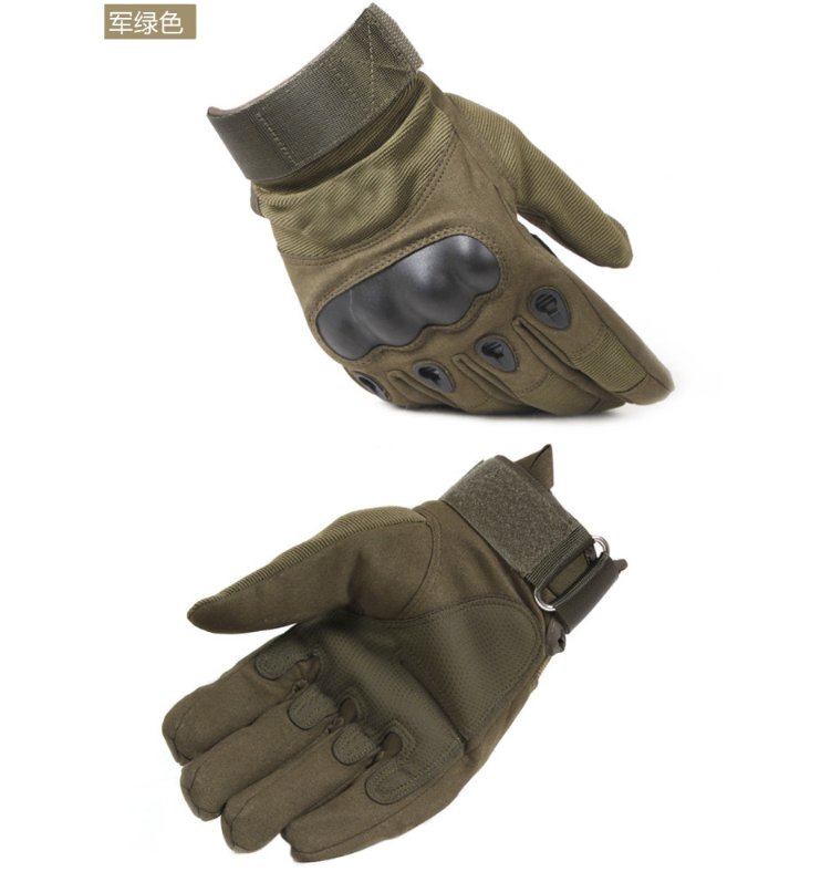 Tactical Gloves Shooting Airsoft Combat AntiSkid Rubber Hard Knuckle Full Finger Glove