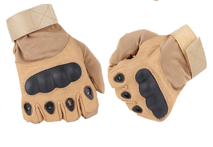 Tactical Gloves Shooting Airsoft Combat AntiSkid Rubber Hard Knuckle Full Finger Glove