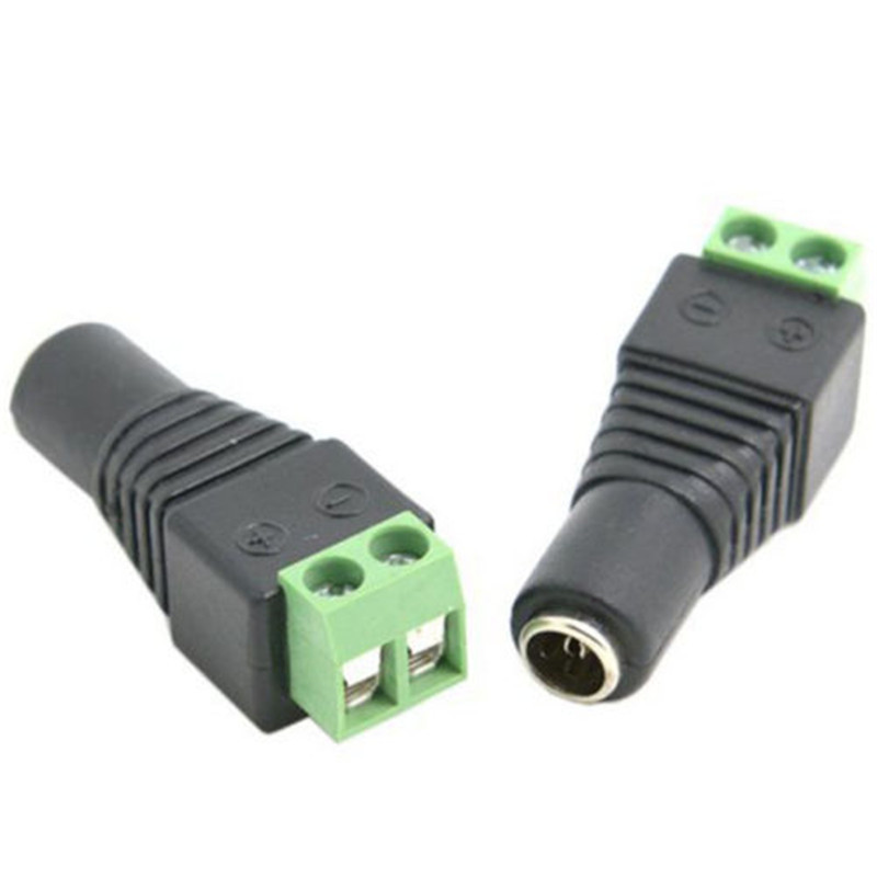 5 pairs Male DC connector 2.1*5.5mm Power Jack Adapter Plug Cable Connector for led strip light