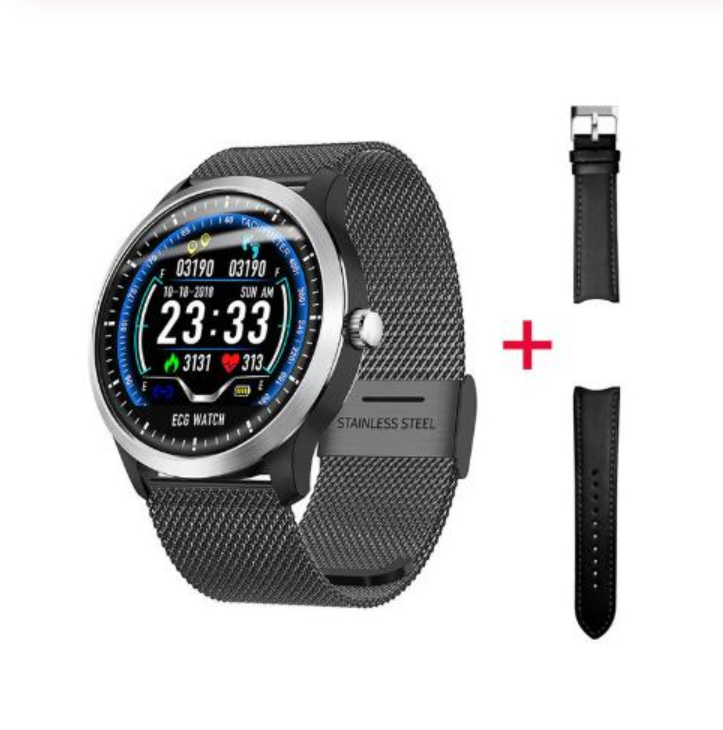 N58 2019 New ECG + PPG Smart Watch Men IP67 Waterproof Sport Watch Heart Rate Monitor Blood Pressure